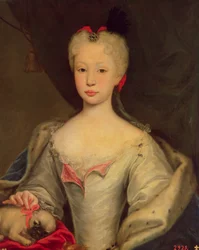 Maria Barbara de Braganza (k. 1758) Espanjan kuningatar (öljy)